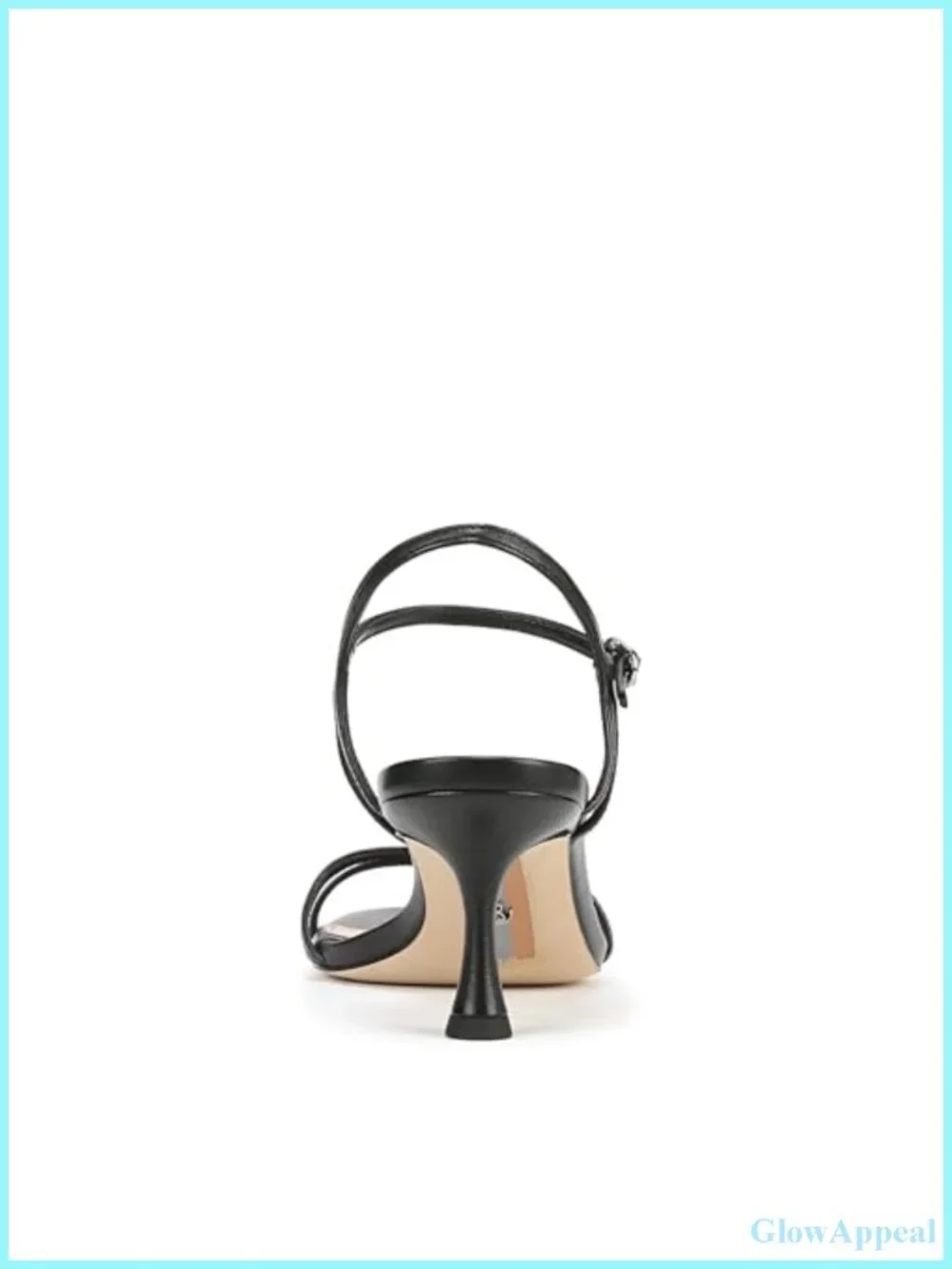 Leather platform sandal with ankle strap, 2.5